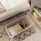 Iris® 91qt. Clear View Plastic Storage Bins with Gray Latching Buckle Lids, 4ct.